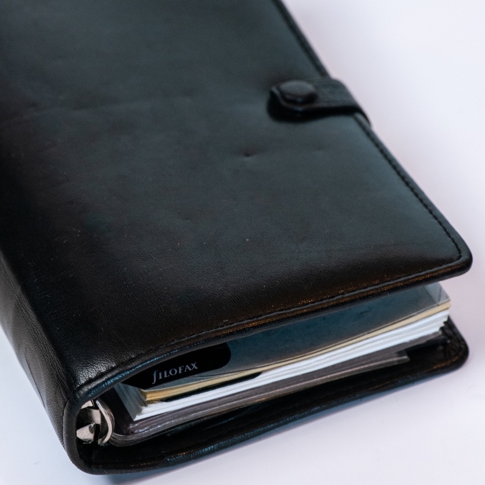 Filofax Rare Vintage Leather Personal Size Plan